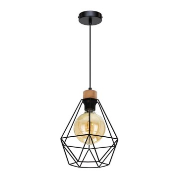 Підвісна люстра DIAMENT 1xE27/60W/230V дуб – FSC сертифіковано
