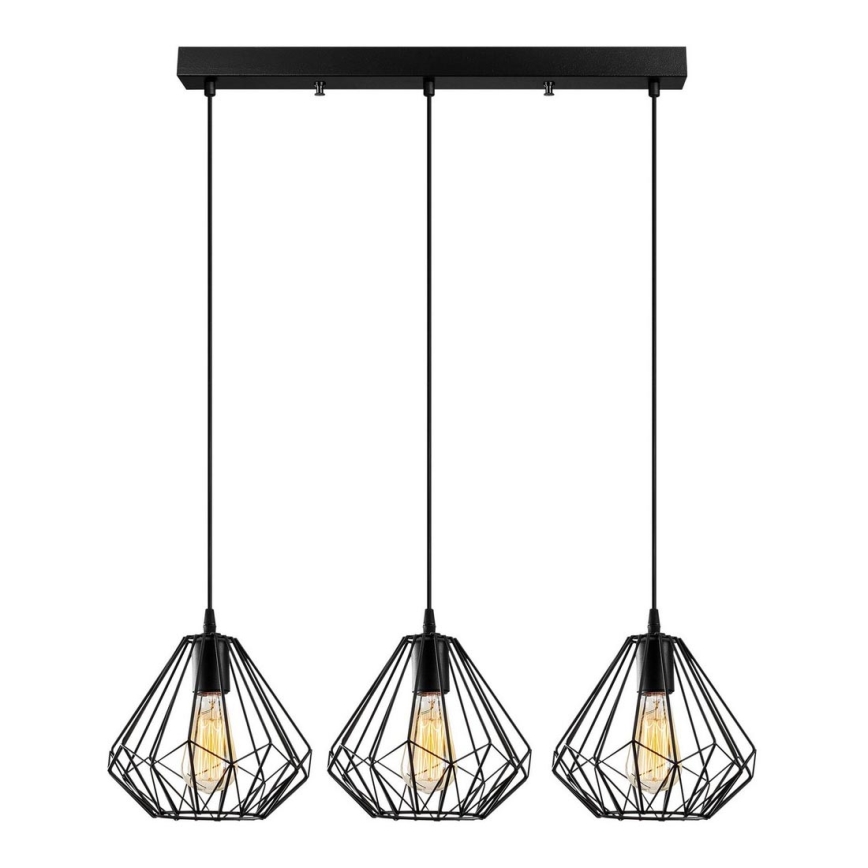 Підвісна люстра DIAMOND 3xE27/100W/230V