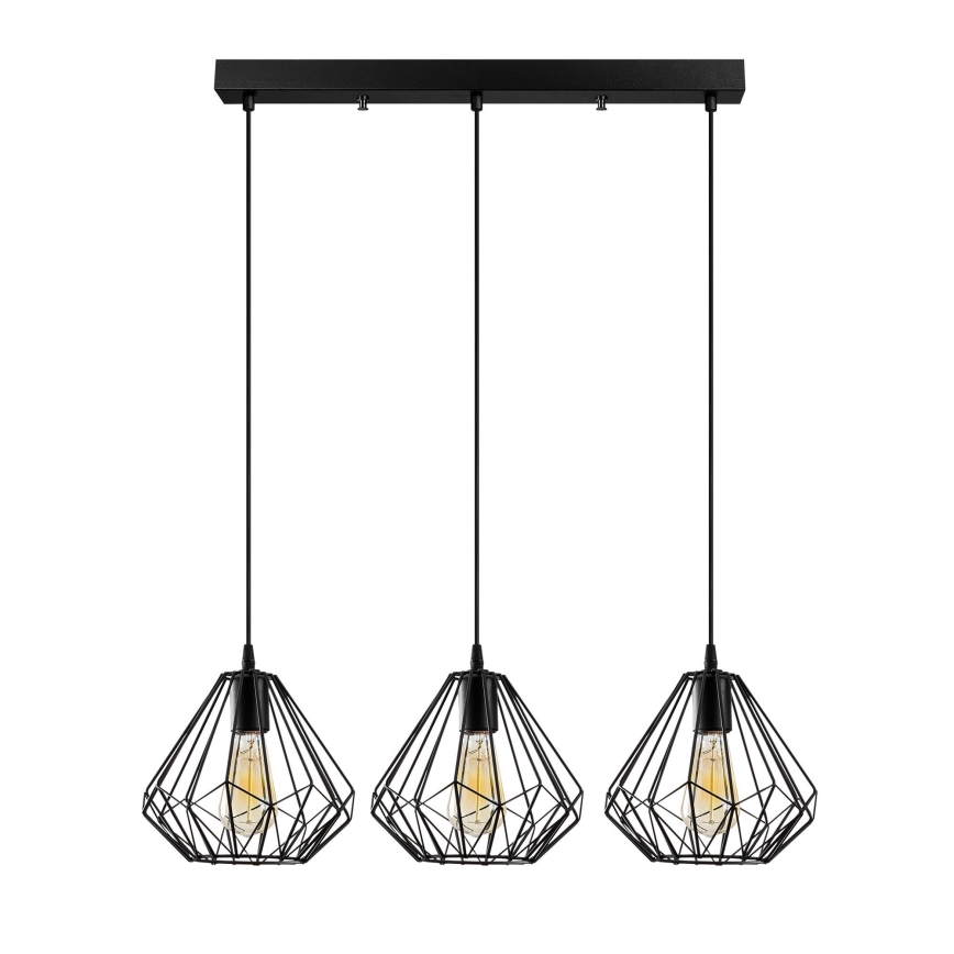 Підвісна люстра DIAMOND 3xE27/100W/230V