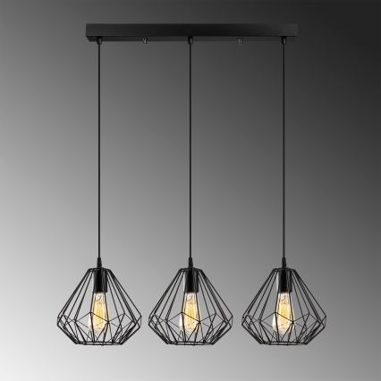Підвісна люстра DIAMOND 3xE27/100W/230V