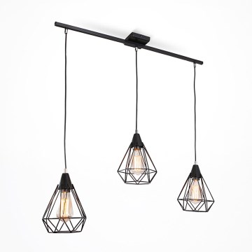 Підвісна люстра DIAMOND 3xE27/60W/230V 83 cm