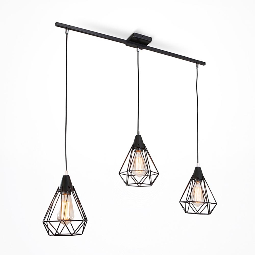 Підвісна люстра DIAMOND 3xE27/60W/230V 83 cm