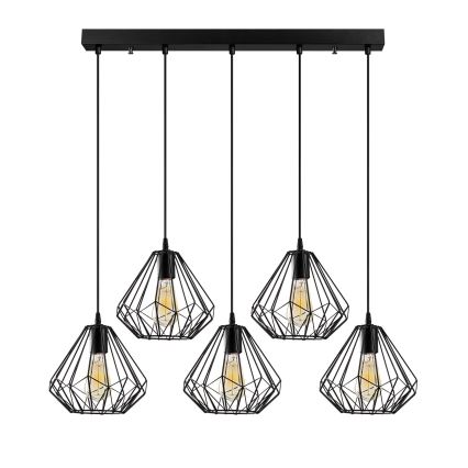 Підвісна люстра DIAMOND 5xE27/100W/230V