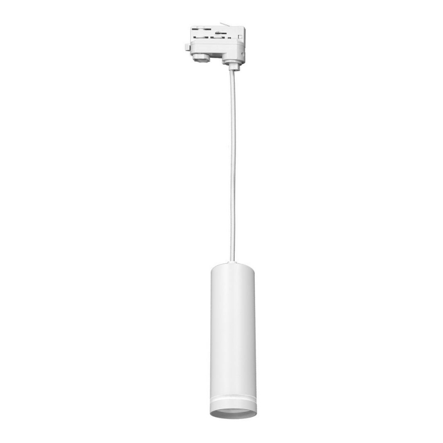 Підвісна люстра для 3-фазової трекової системи PIPE 1xGU10/25W/230V білий