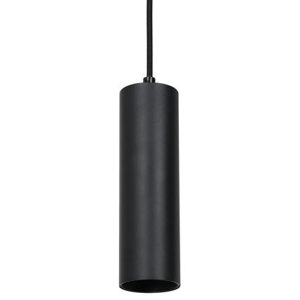 Підвісна люстра для 3-фазової трекової системи PIPE 1xGU10/25W/230V чорний