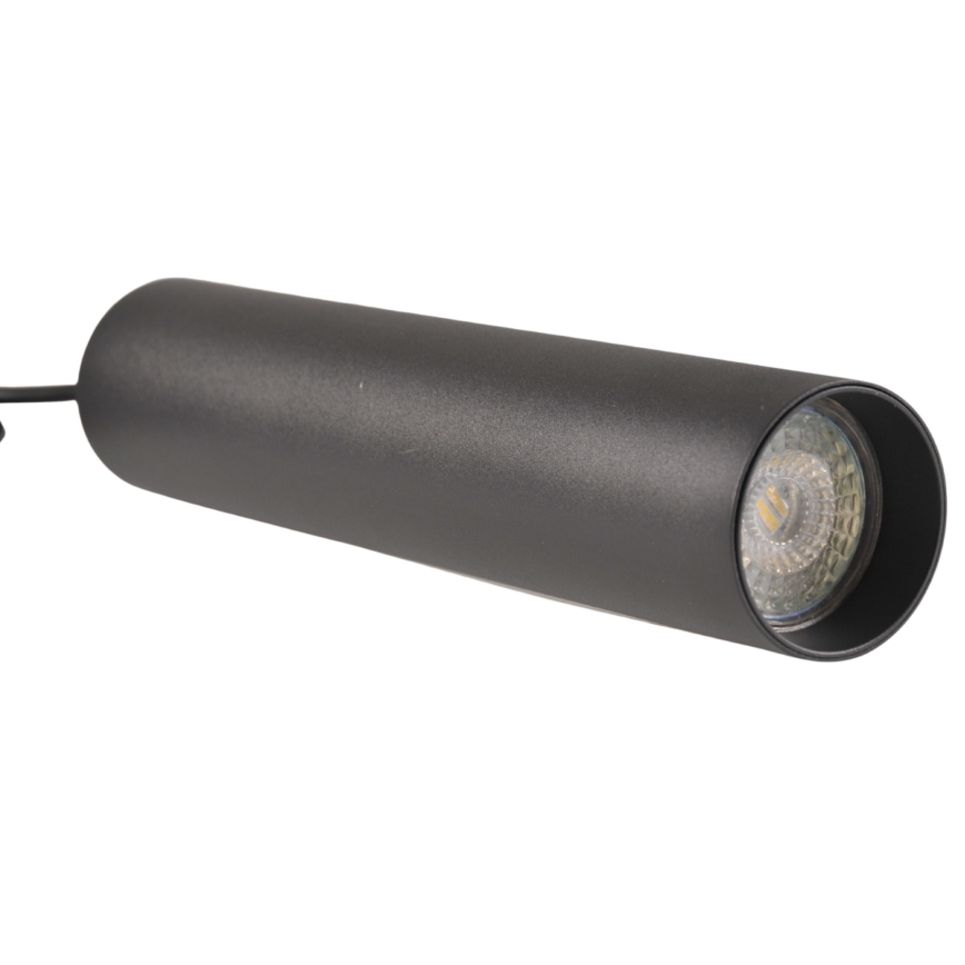 Підвісна люстра для трекової системи MARIBEL 3xGU10/10W/230V + 1 м трекова система чорний