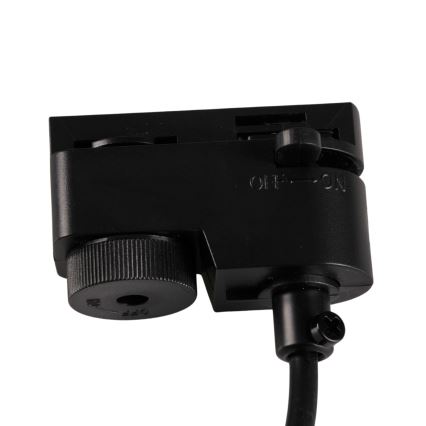 Підвісна люстра для трекової системи MARIBEL 3xGU10/10W/230V + 1 м трекова система чорний