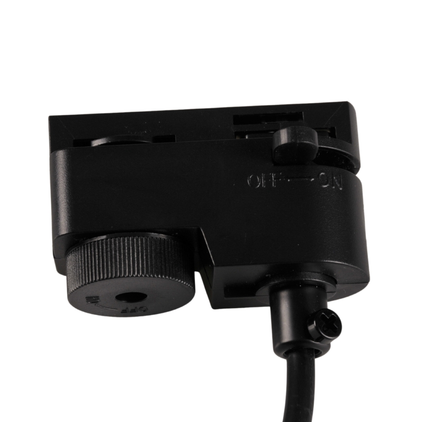 Підвісна люстра для трекової системи MARIBEL 3xGU10/10W/230V + 1 м трекова система чорний