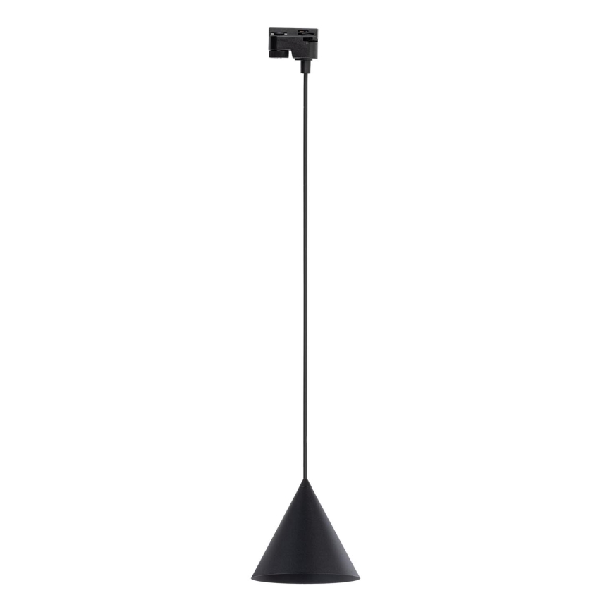 Підвісна люстра до 1-фазної трекової системи CONO 1xE27/15W/230V чорний
