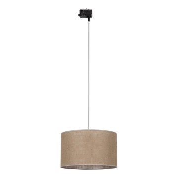 Підвісна люстра до 3-фазної трекової системи TRACER 1xE27/15W/230V діаметр 38 см чорний/коричневий