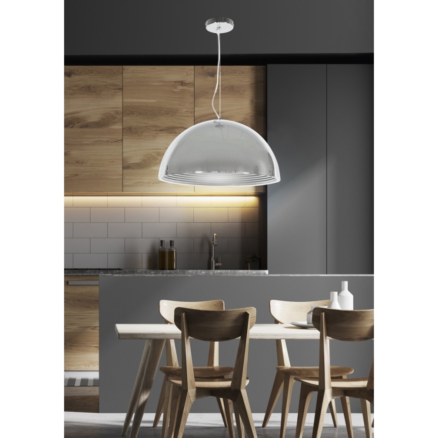 Підвісна люстра DORADA 1xE27/60W/230V хром
