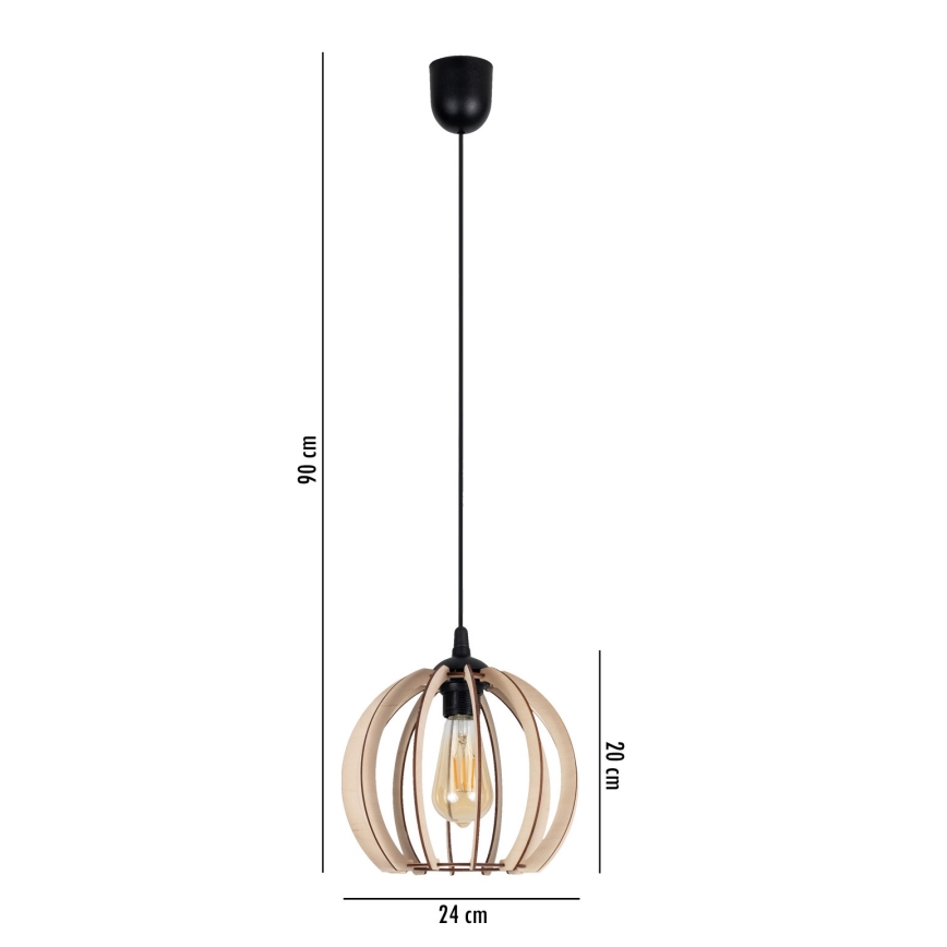 Підвісна люстра DORO 1xE27/60W/230V