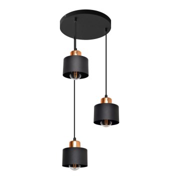 Підвісна люстра EDISON 3xE27/15W/230V