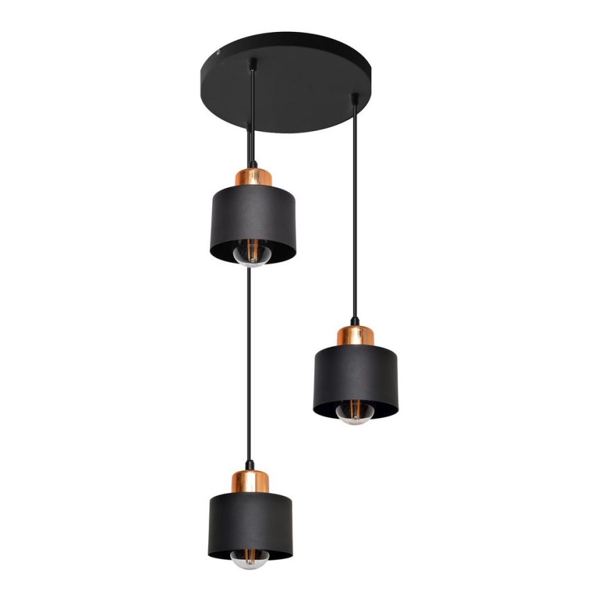 Підвісна люстра EDISON 3xE27/15W/230V