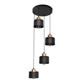 Підвісна люстра EDISON 4xE27/15W/230V