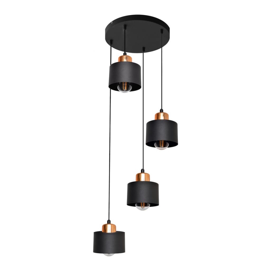 Підвісна люстра EDISON 4xE27/15W/230V