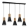 Підвісна люстра EDMON 5xE27/60W/230V чорний