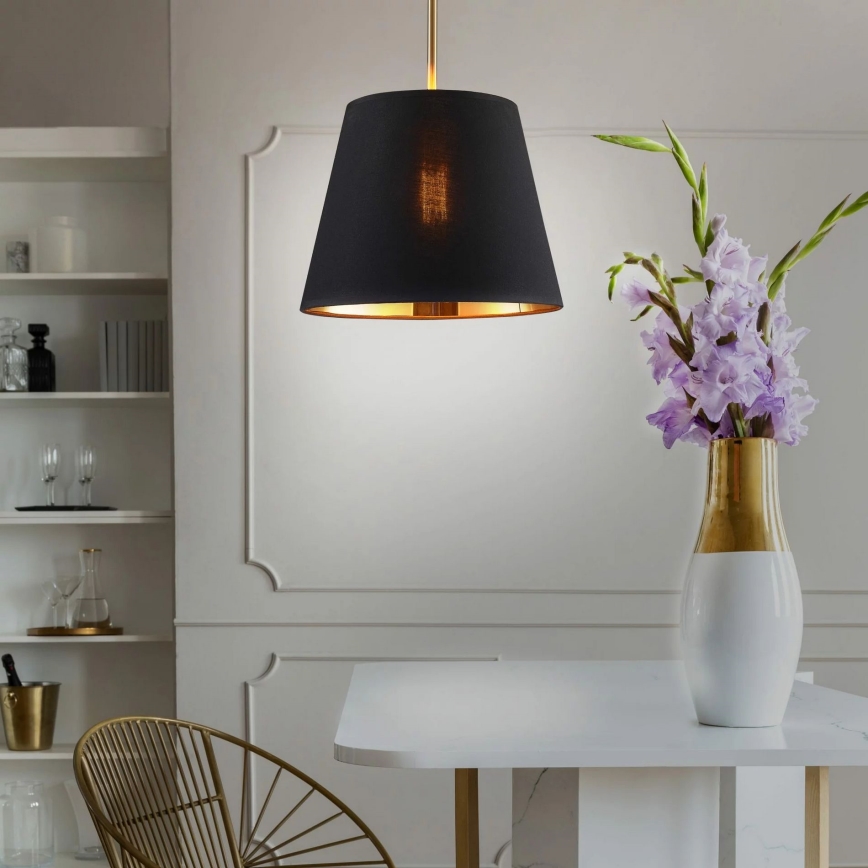 Підвісна люстра ELENA 1xE27/20W/230V чорний