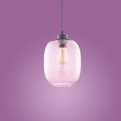 Підвісна люстра ELIO 1xE27/60W/230V рожевий