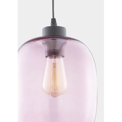Підвісна люстра ELIO 1xE27/60W/230V рожевий