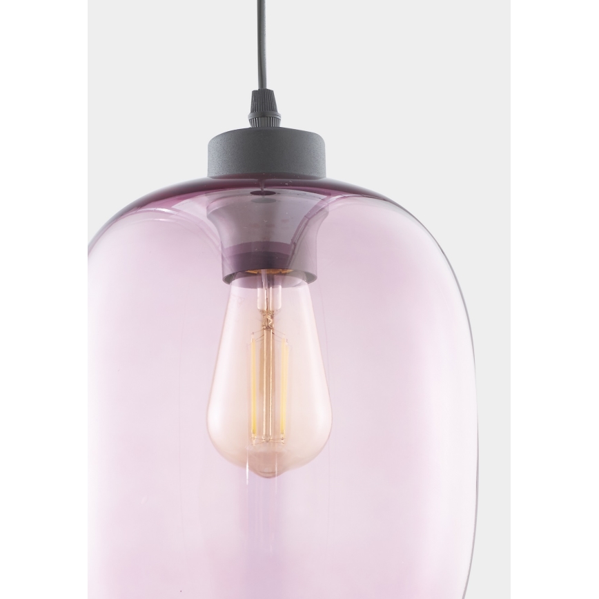 Підвісна люстра ELIO 1xE27/60W/230V рожевий
