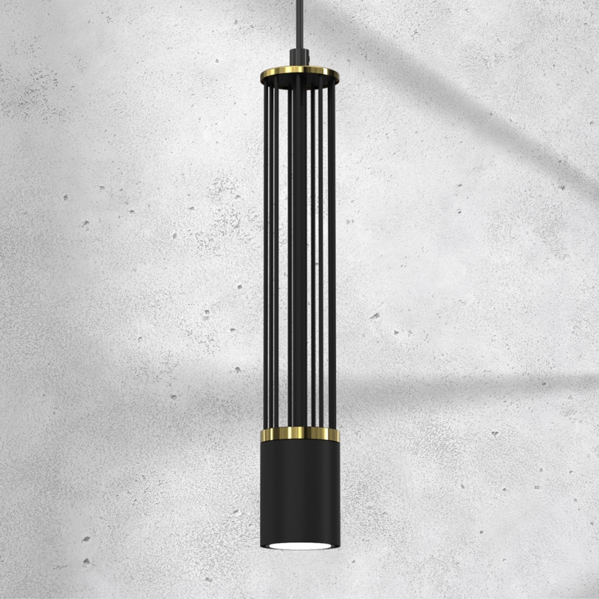 Підвісна люстра ESTILO 1xGU10/40W/230V чорний