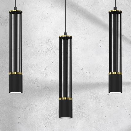 Підвісна люстра ESTILO 3xGU10/40W/230V чорний