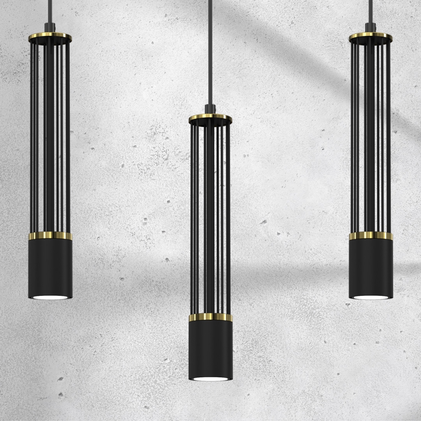 Підвісна люстра ESTILO 3xGU10/40W/230V чорний