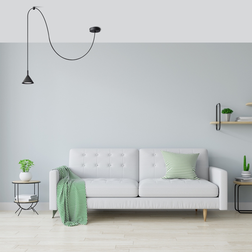 Підвісна люстра ETNA 1xGX53/15W/230V чорний