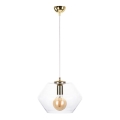 Підвісна люстра EVEL 1xE27/60W/230V золотий
