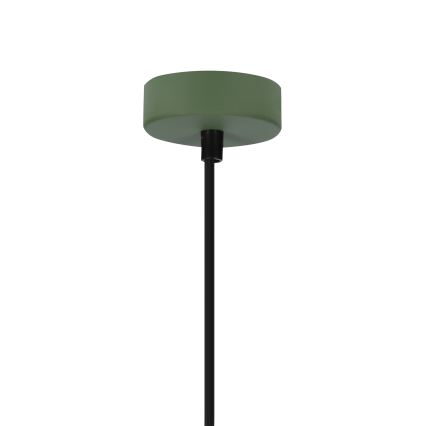 Підвісна люстра FARO 1xE27/40W/230V зелений/бук