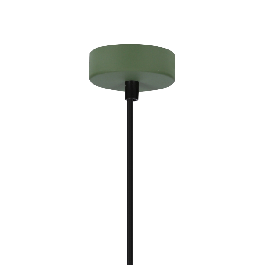 Підвісна люстра FARO 1xE27/40W/230V зелений/бук