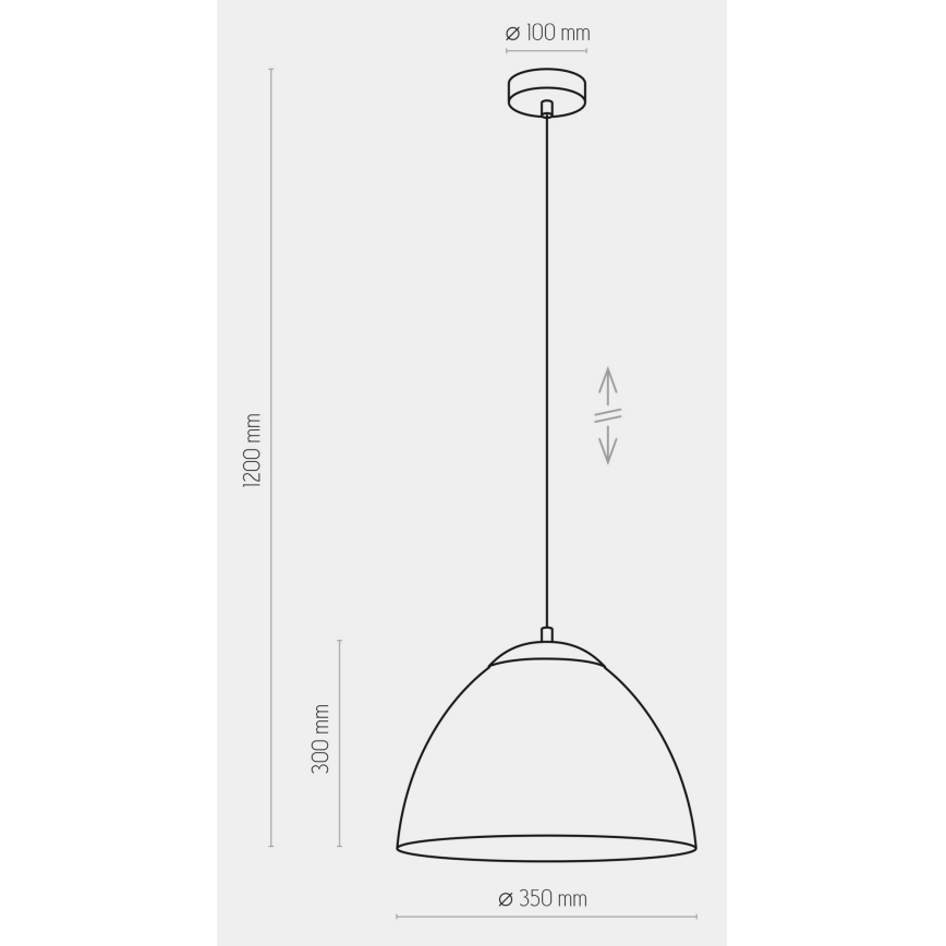 Підвісна люстра FARO 1xE27/60W/230V чорний