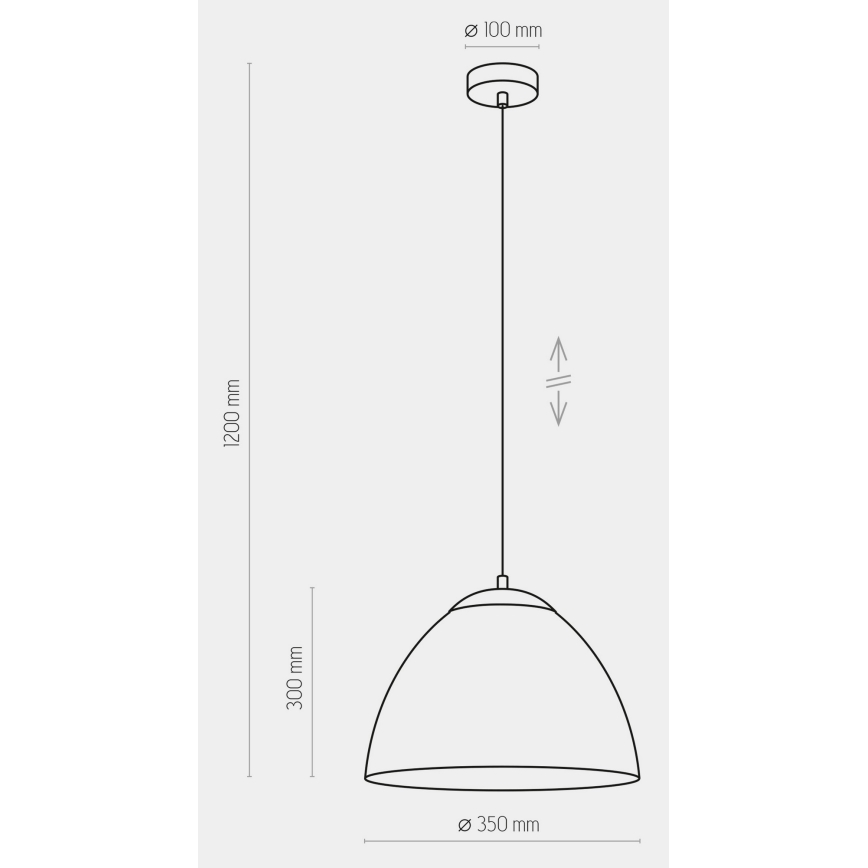 Підвісна люстра FARO 1xE27/60W/230V сірий