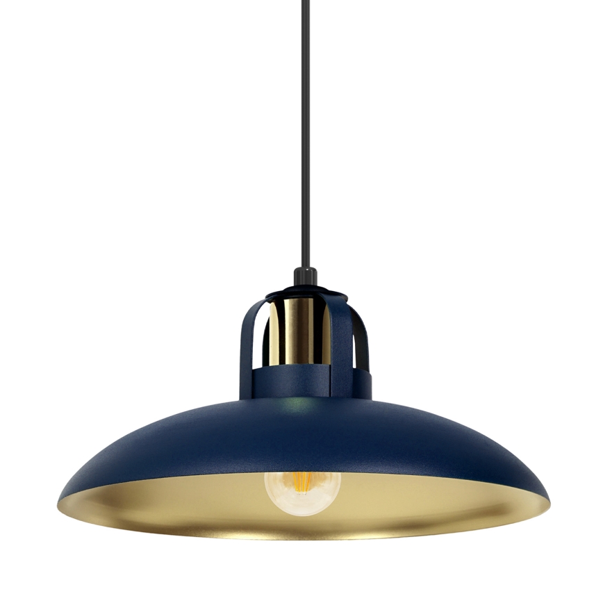 Підвісна люстра FELIX 1xE27/60W/230V синій