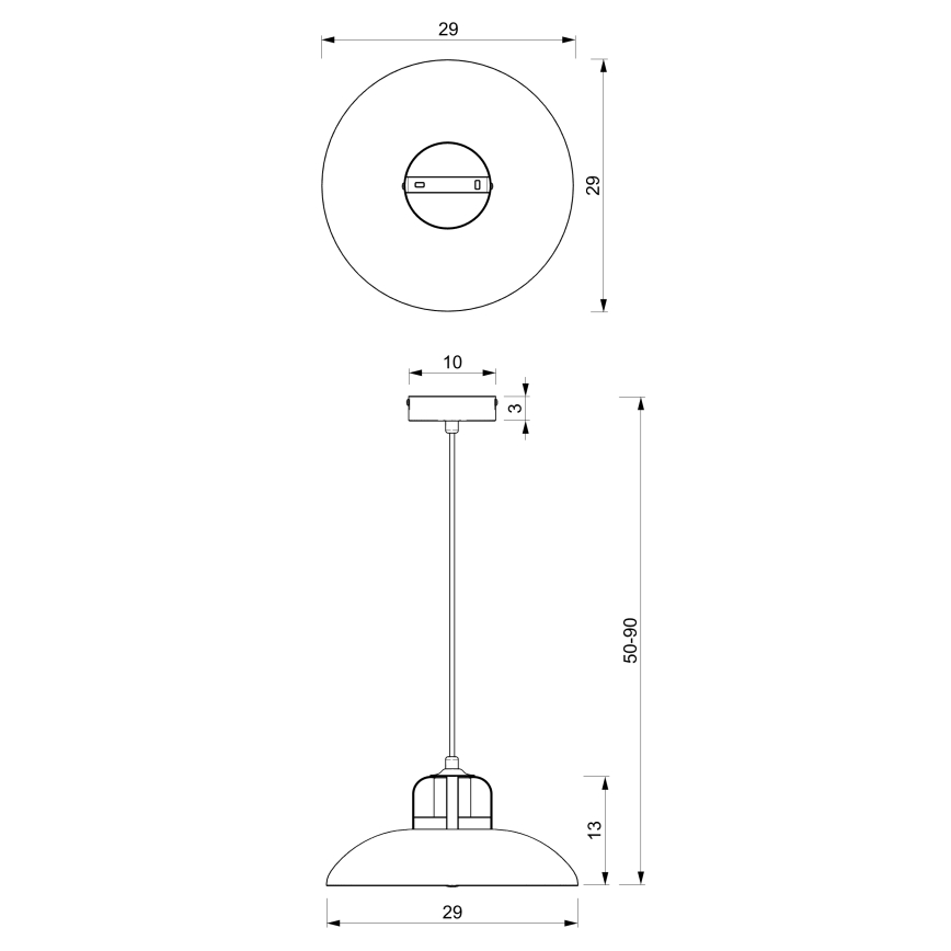 Підвісна люстра FELIX 1xE27/60W/230V синій