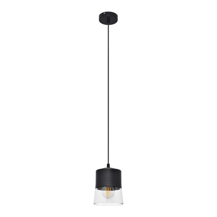 Підвісна люстра FERGIE 1xE27/15W/230V чорний