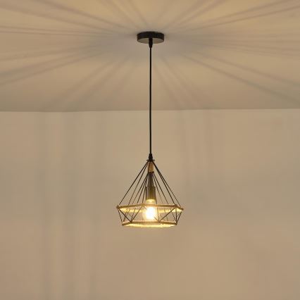 Підвісна люстра FLARE 1xE27/15W/230V діаметр 25 см бежевий