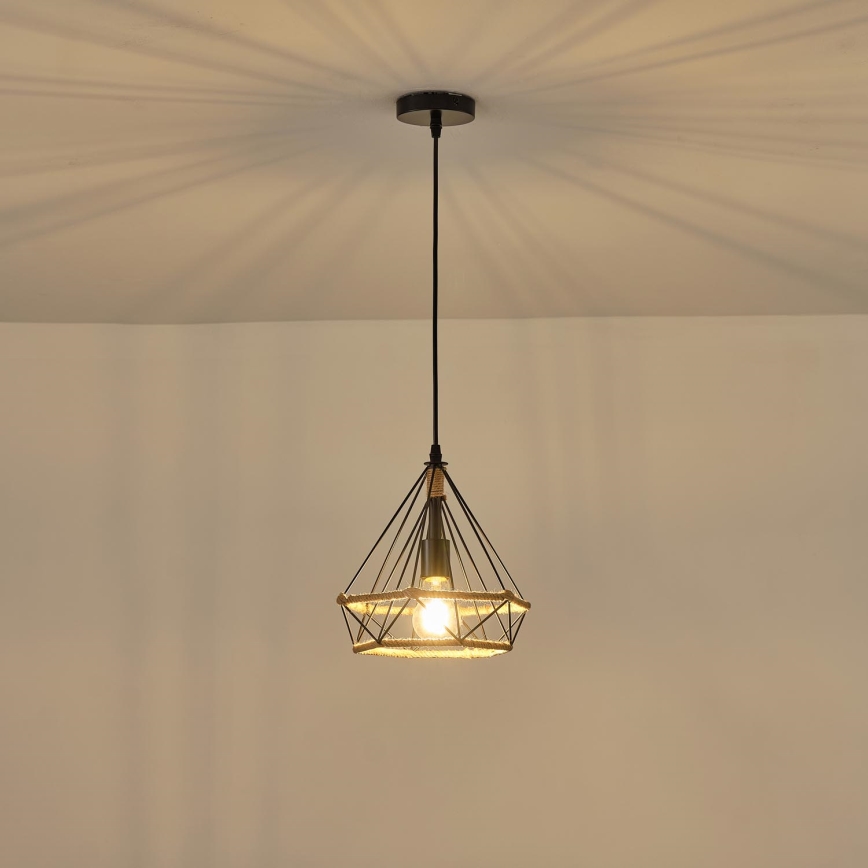 Підвісна люстра FLARE 1xE27/15W/230V діаметр 25 см бежевий