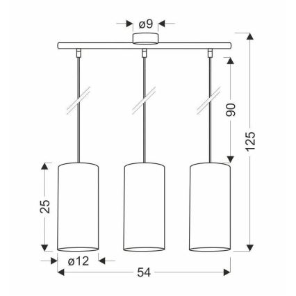 Підвісна люстра FLERI 3xE27/60W/230V ротанґ