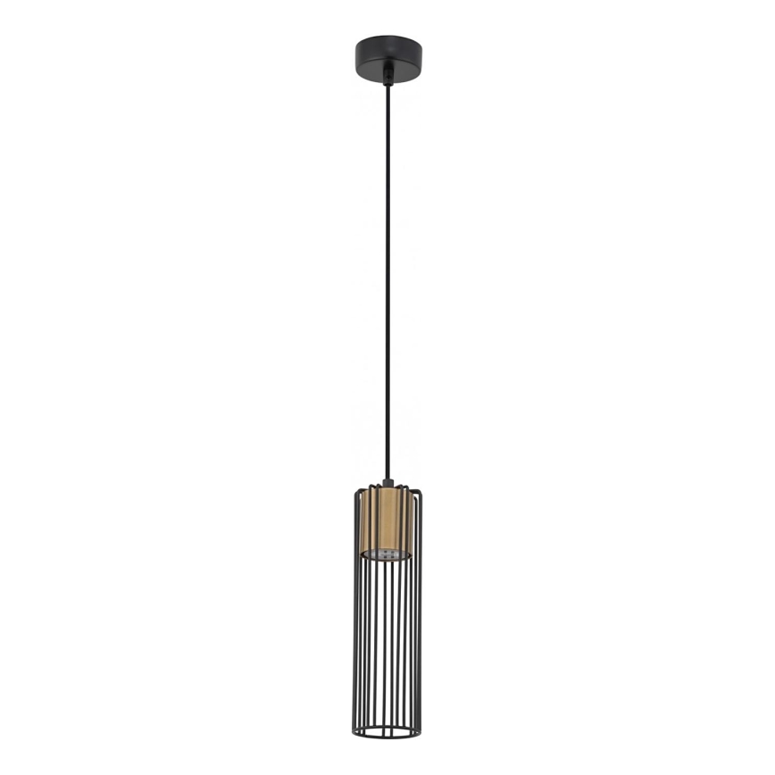 Підвісна люстра FOBIA 1xGU10/25W/230V чорний/золотий