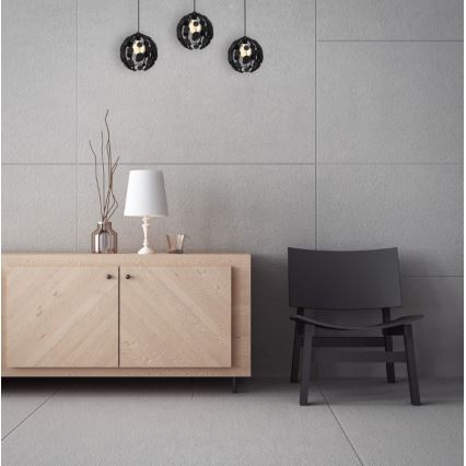 Підвісна люстра GAIA 3xE27/60W/230V чорний/коричневий