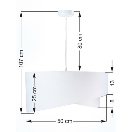 Підвісна люстра GALAXY 1xE27/60W/230V