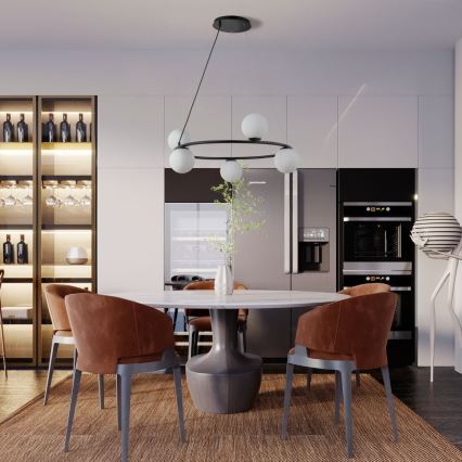 Підвісна люстра GAMA 5xG9/12W/230V чорний