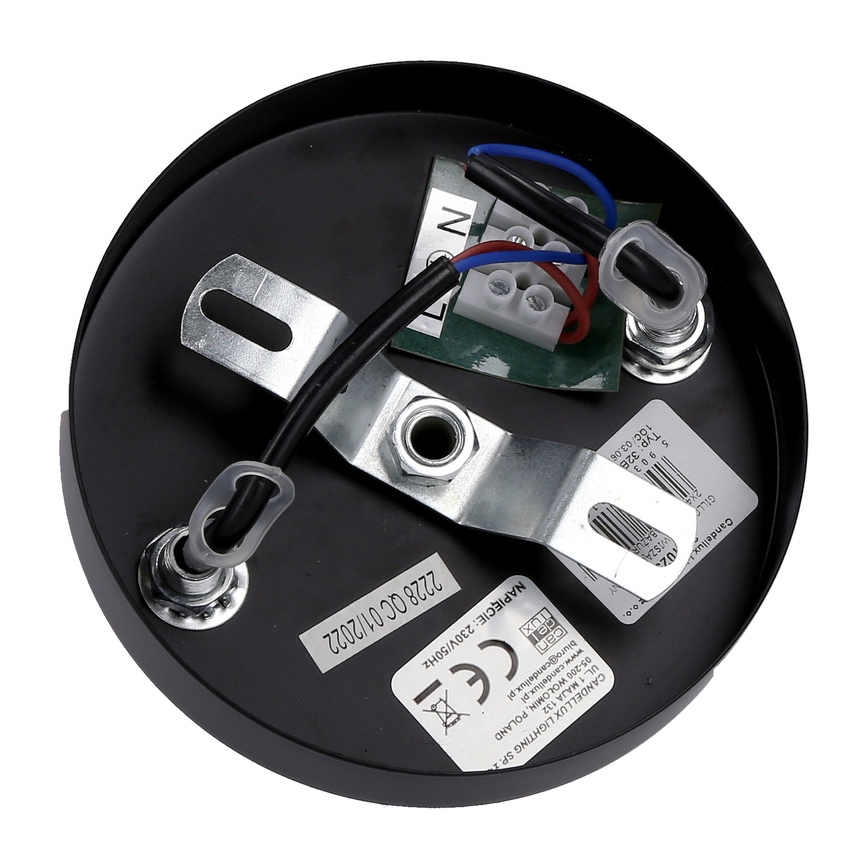 Підвісна люстра GILLO 2xE27/40W/230V чорний