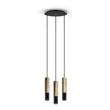 Підвісна люстра GLEIZ WOOD 3xGU10/35W/230V