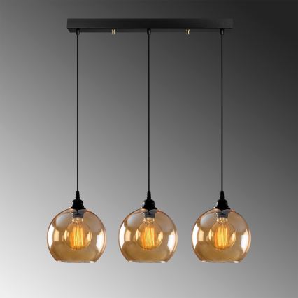 Підвісна люстра GOLD 3xE27/40W/230V