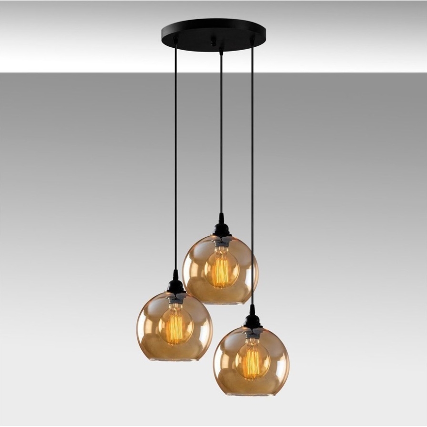 Підвісна люстра GOLD 3xE27/40W/230V