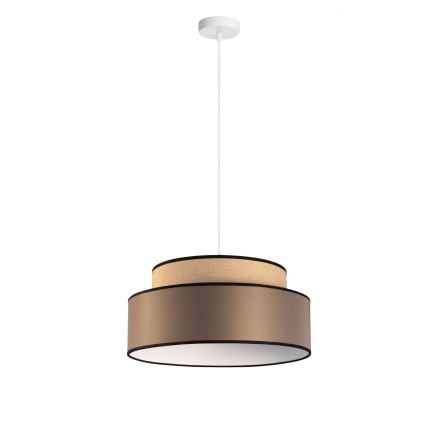 Підвісна люстра GRACE 1xE27/60W/230V діаметр 40 см бежевий/коричневий