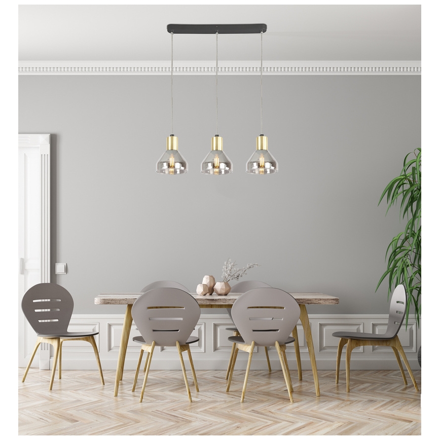 Підвісна люстра GREGORY 3xE14/40W/230V